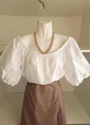 Женская блуза с объемными рукавами4 фото
