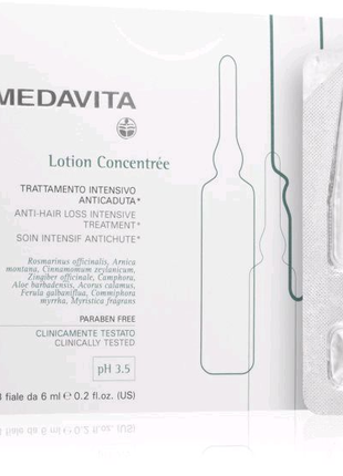 Лосьон  против выпадения волос medavita   lotion concentrée