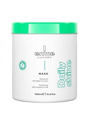 Маска зволожувач з кокосовим молочком envie daily shine hydrating