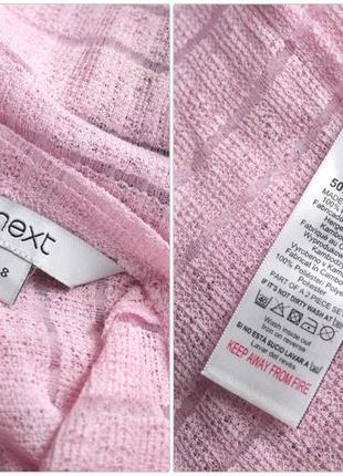 Брендовый лёгкий сиреневый пуловер "next" с v-образным вырезом. размер uk8.7 фото
