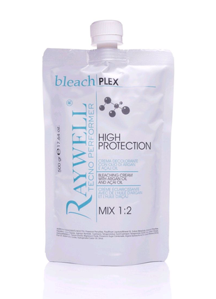 Знебарвлюючий крем для волосся raywell bleach cream 500мл