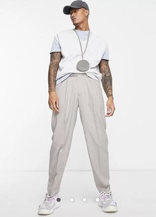 Стильные брюки asos design oversized tapered smart trouser