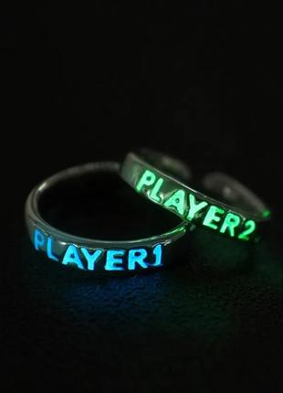 Набор светящихся колец player парные кольца светящиеся кольца1 фото