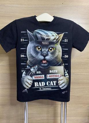 Футболка 3d rock chang original bad cat  унісекс рок чанг