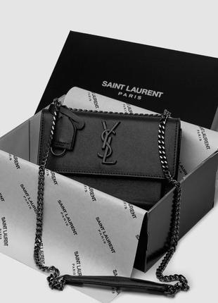 Сумка женская в стиле yves saint laurent sunset big chain total black