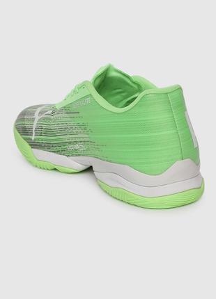 Мужские кроссовки для бадминтона puma unisex green adrenalite зеленые, размер 447 фото