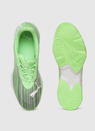 Мужские кроссовки для бадминтона puma unisex green adrenalite зеленые, размер 44