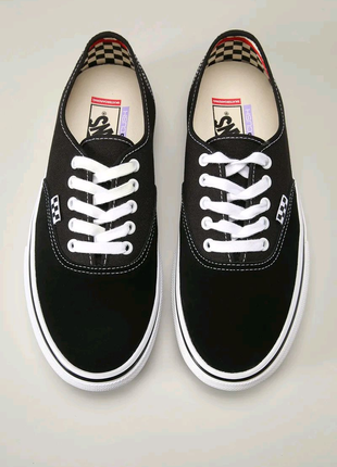 Vans skate authentic black/white2 фото