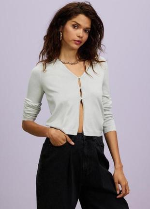 Мятный кардиган, кофта из вискозы от missguided6 фото