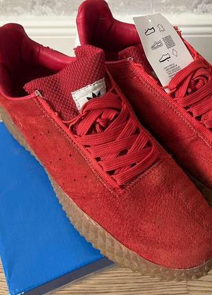 Оригинальные замшевые кеды adidas kamanda red6 фото