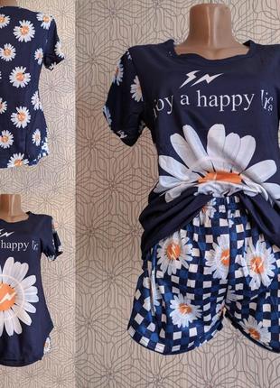 Пижама, комплект для дома шорты+ футболка, футболка+ штаны, піжама