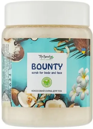 Скраб для тела и лица scrub bounty top beauty, 250 мл (00149)1 фото