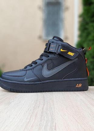 Зимові черевики чоловічі кросівки nike air force 1 mid lv8 (41-46