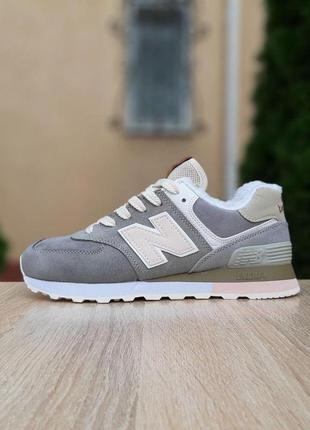 Зимові черевики жіночі кросівки new balance 574 (37-41)1 фото