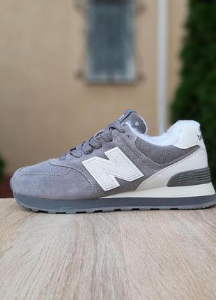 Зимові черевики жіночі кросівки new balance 574 (37-41)1 фото