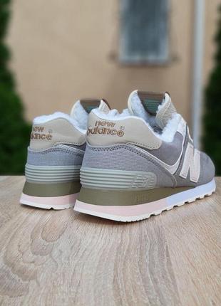 Зимові черевики жіночі кросівки new balance 574 (37-41)5 фото