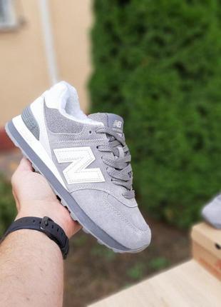 Зимові черевики жіночі кросівки new balance 574 (37-41)3 фото