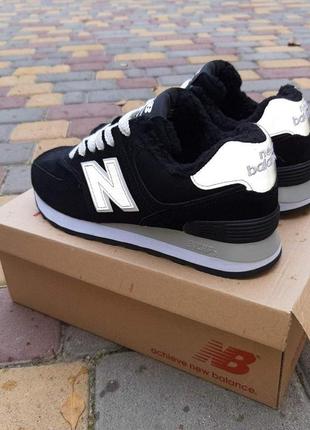 Зимові черевики жіночі кросівки new balance 574 (37-41)8 фото