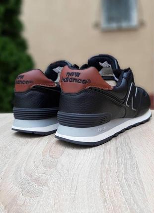 Зимові черевики чоловічі кросівки new balance 574 (41-46)5 фото