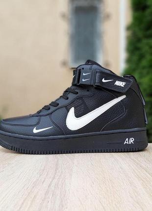 Зимові черевики чоловічі кросівки nike air force 1 mid lv8 (41-46