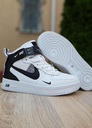 Утеплені кросівки черевики nike air force 1 mid (37-46)6 фото