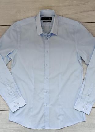 Легка блакитна сорочка  м 15,5 39 см
