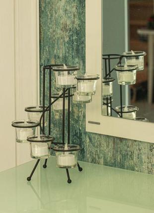 Подсвечник со свечами «серпантин»