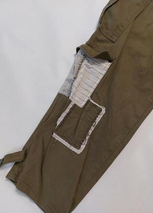 Женские карго брюки 78 stitches patchwork combat trousers in green limited edition collection 37 фото