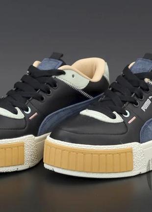 Женские кроссовки puma cali sport mix black marshmallow 371202-012 фото