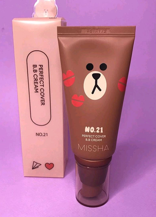 Тональний крем missha m perfect cover bb cream spf42 pa +++ №21