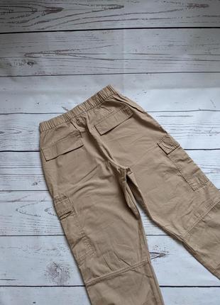 Бежевые карго брюки, с карманами штаны от h&amp;m9 фото