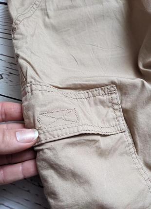 Бежевые карго брюки, с карманами штаны от h&amp;m5 фото