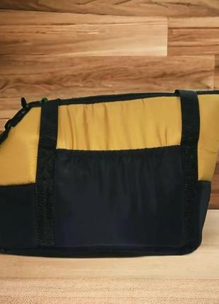 Сумка переноска для тварин, стан новий, колір гірчиця з чорним