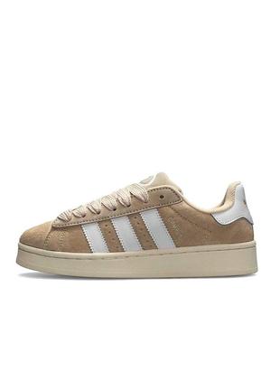 Демисезон adidas originals campus beige white1 фото