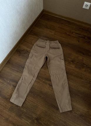 Бежевые карго брюки, с карманами штаны от h&amp;m2 фото