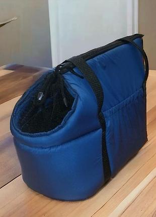 Сумка переноска для тварин, стан - новий, колір темно-синя