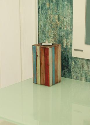 Подсвечники деревянные со свечами «дорога к морю»