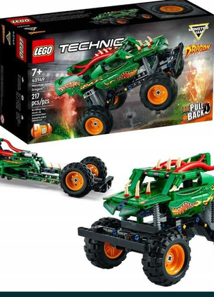 Конструктор лезвия lego technic monster jam дракон 42149 новый оригинал