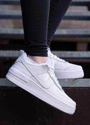 Кроссовки nike air force 1 shadow white