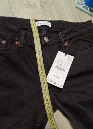 Zara джинси порвані з нових колекцій 38 рвані з потертостями3 фото