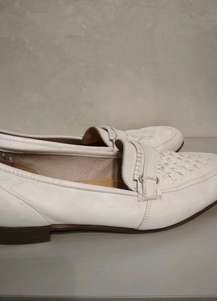 Італійські білі туфлі, мокасини anton fabi3 фото
