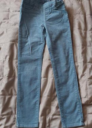 ☁️🌟красивые узкие джинсы с эластаном в серебряные завязочки