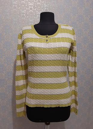 Свитер в косы