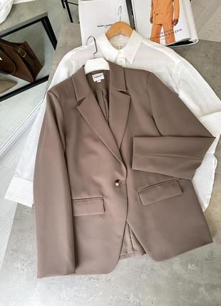 Базовый жакет оверсайз пиджак over size пиджак zara2 фото