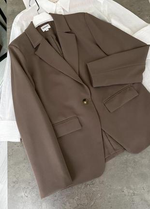 Базовый жакет оверсайз пиджак over size пиджак zara6 фото