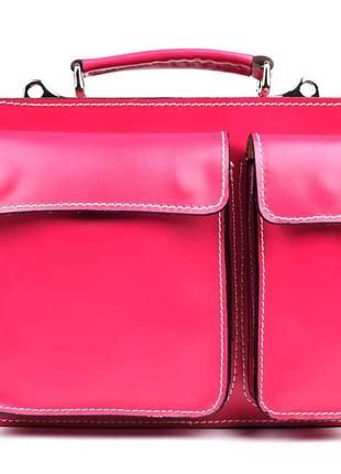 Жіночий портфель шкіряний firenze fr7007m рожевий