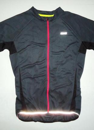 Велофутболка  arsuxeo gray black bike cycling jersey велоформа (xl)