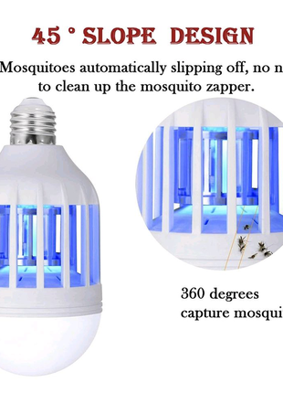 Світлодіодна лампа приманка для комах (знищувач комах4 фото