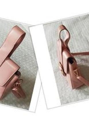 Дамская сумочка розовая1 фото