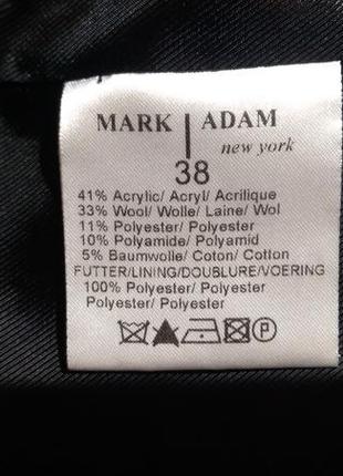 Демісезонне пальто mark adam new york 33 шерсть 38 розмір6 фото
